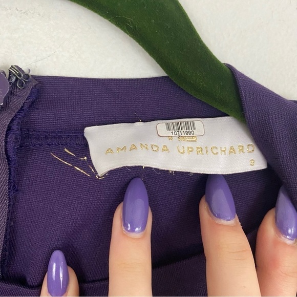 AMANDA UPRICHARD Minka Cut Out Dress in plum - Picture 2 of 6